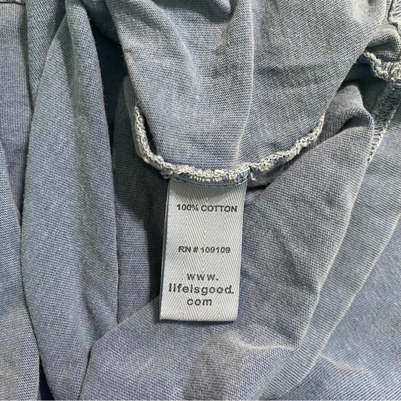 Life Is Good Blue Snow Angel Winter Long Sleeve T Shirt - Picture 5 of 6